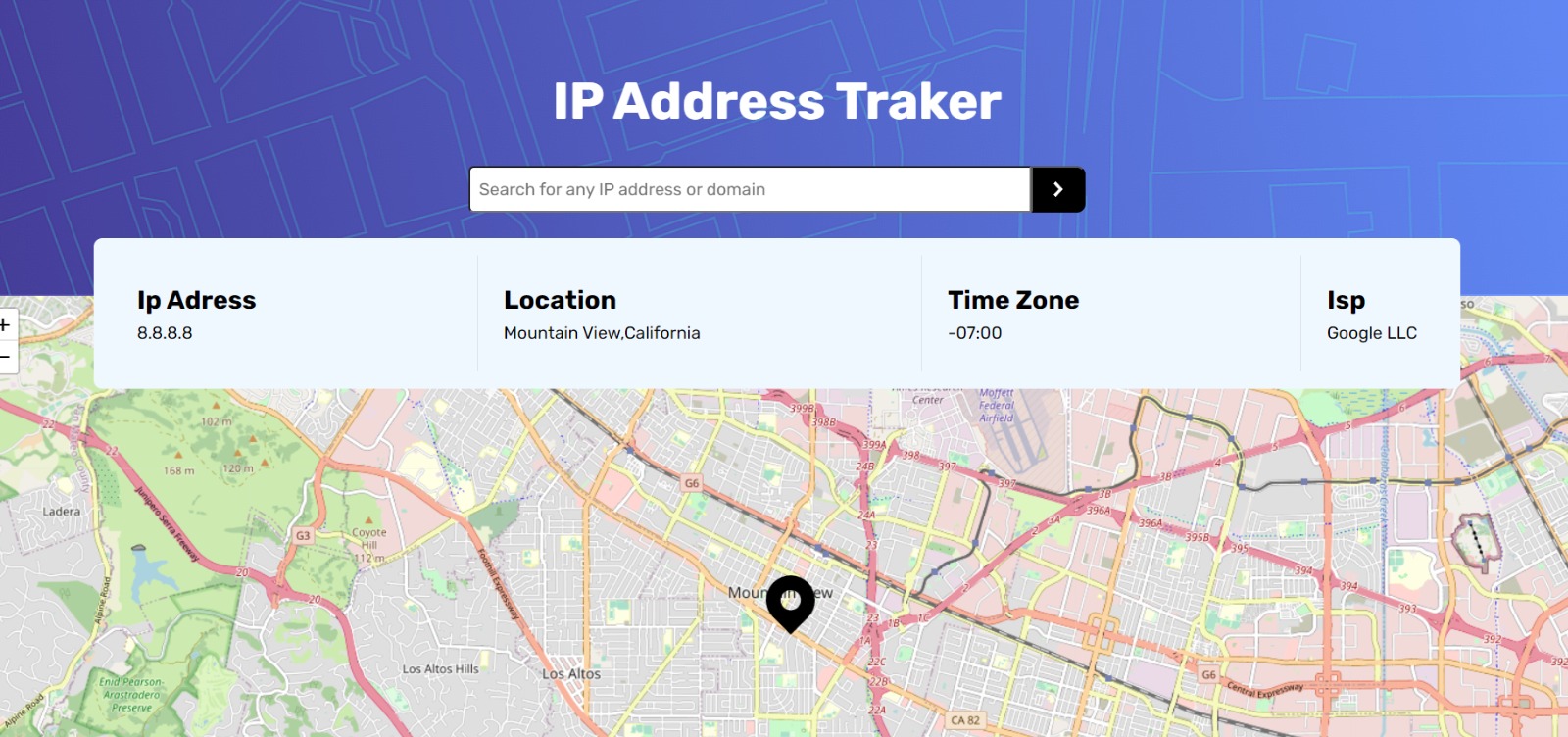 IP Address Traker